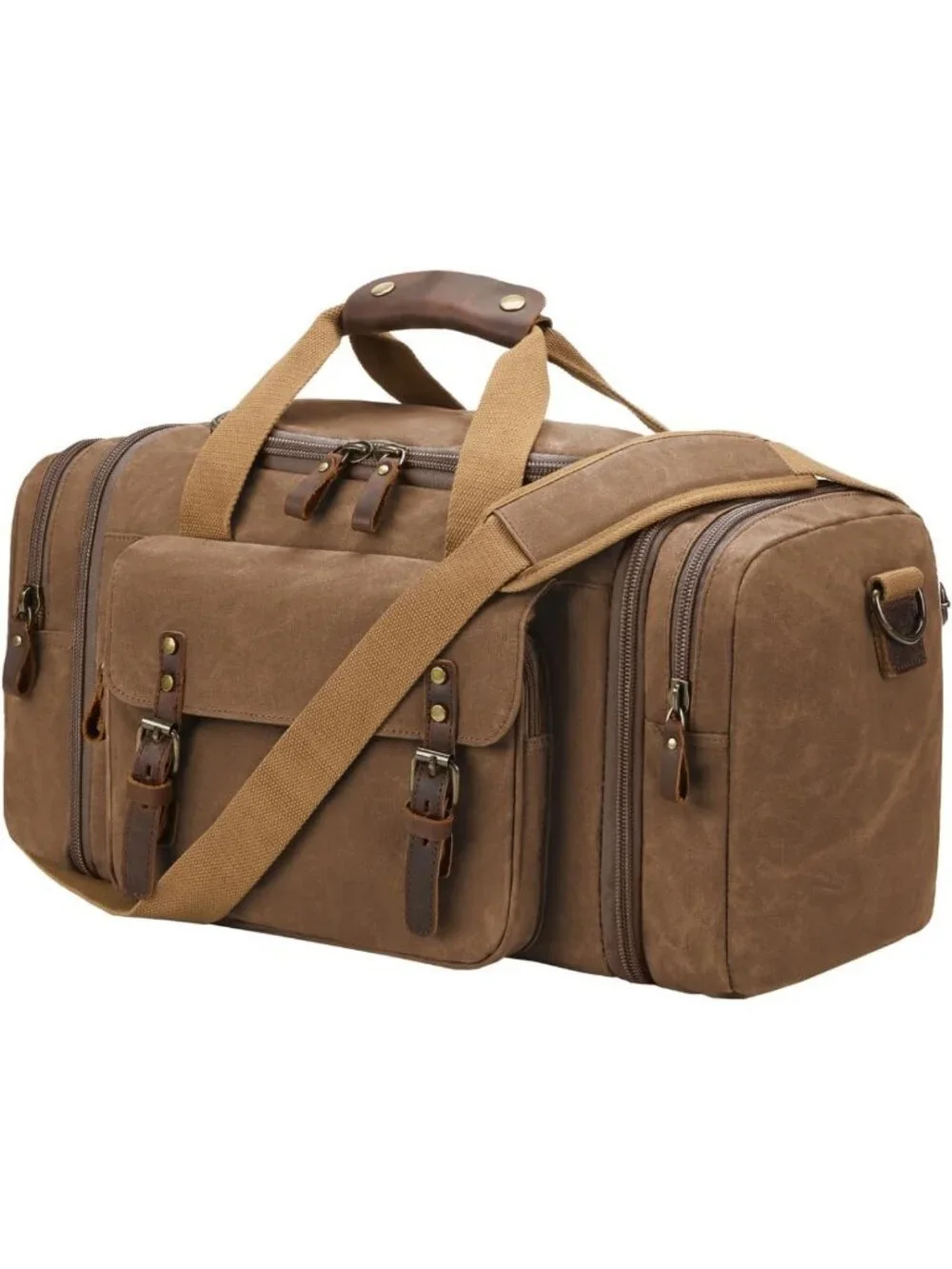 Waterproof Waxed Canvas 50L Duffel Bag | Travel, Overnight, Weekender Essential